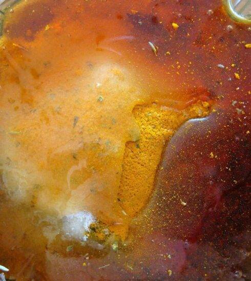 Honey mustard in the making… golden goodness.