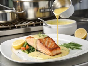 Lemon Cream Sauce with Black Pepper and Lemon Mustard
