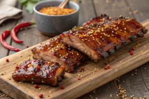 Fiery Reaper Mustard Honey-Glazed Braai Ribs (or Pork Chops/Chicken)